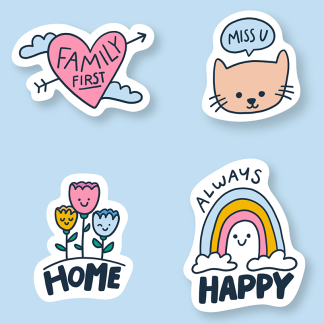 Die cut sticker